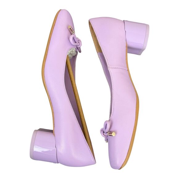 Franco Sarto Heels Women’s Size 5 Natalia Square Toe Pumps Lavender Purple - Picture 7 of 7